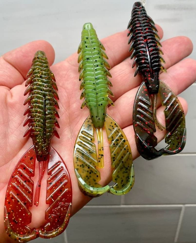 X Zone 4.25" Adrenaline Craw | Crawfish Lures for Bass, Trout, and More, Classic Aggressive Crayfish Lure Designed by Tournament Winner Brandon Palaniuk (6 Pack) 309 4.25" - BeesActive Australia