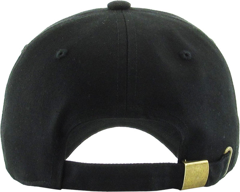 KBETHOS Original Classic Low Profile Cotton Hat Men Women Baseball Cap Dad Hat Adjustable Unconstructed Plain Cap One Size Black Classic - BeesActive Australia