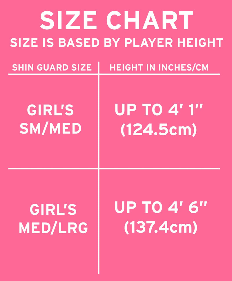 RIP-IT Girls Cut Pink & Blue Sparkle Slip-in Soccer Shin Guards - Medium/Large - Includes Hook-and-Loop Straps and Moisture Management Lined Padding - BeesActive Australia