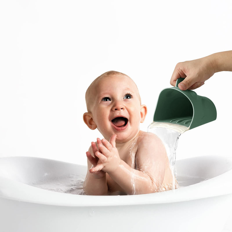 GanEn Bath Rinse Cup for Baby, Cute Frog Shape Baby Bath Cup, Hair Shampoo Rinser for Toddlers (Green) Green - BeesActive Australia