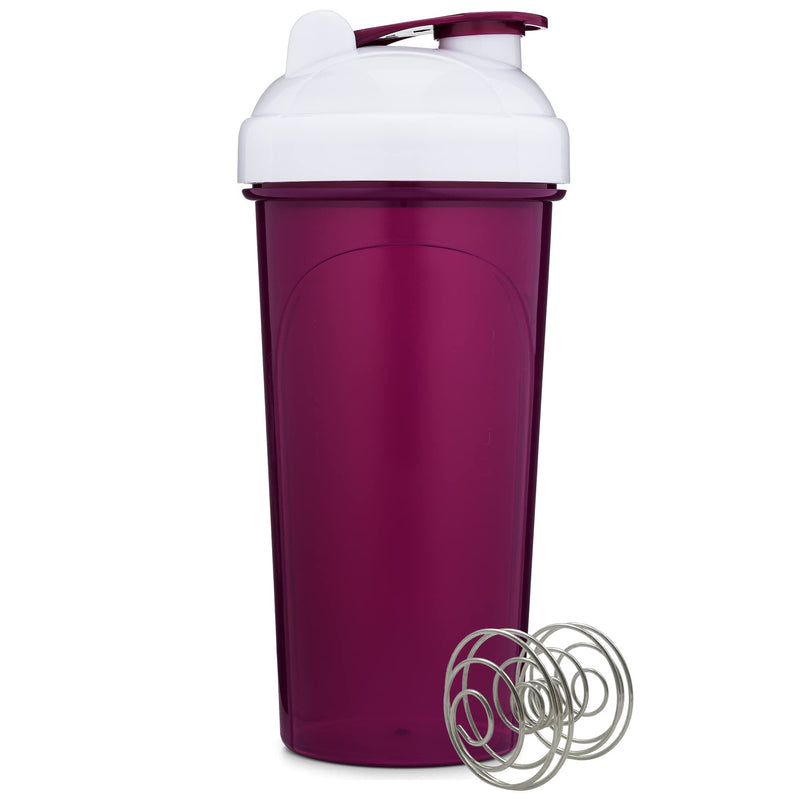 [4 Pack] 28 oz Shaker Bottle | Protein Shaker Bottle 4-Pack with Mixing Agitators (Black/Rose, Purple/White, Pink, Mint/White) | Shaker Bottle for Protein Mixes Pack is BPA Free and Dishwasher Safe 28 Ounces Black/Rose, Purple/White, Pink, & Mint/White - BeesActive Australia
