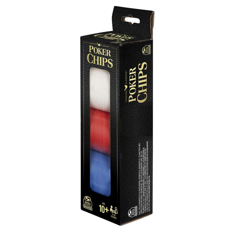Spin Master 6062211 Cardinal Classics Poker Chips, 100-piece Set - BeesActive Australia