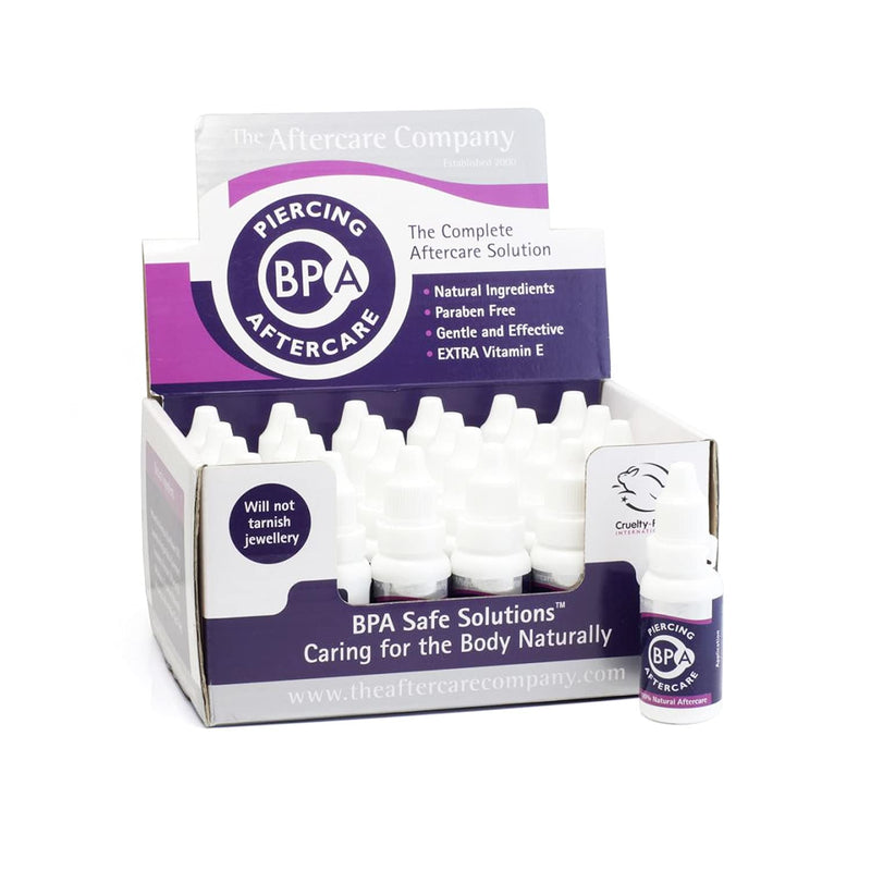 BPA Piercing Aftercare 1 x 10ml Bottle from The Aftercare Company - Dermatology Tested - Vegan Friendly - Cruelty Free - Unique Formula - BeesActive Australia