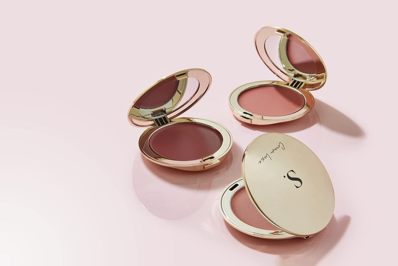 Cream Luxe Blush from Sculpted by Aimee Connolly – 35g Vegan Multi-Purpose Blusher for Dewy Glow Dusty Rose - BeesActive Australia