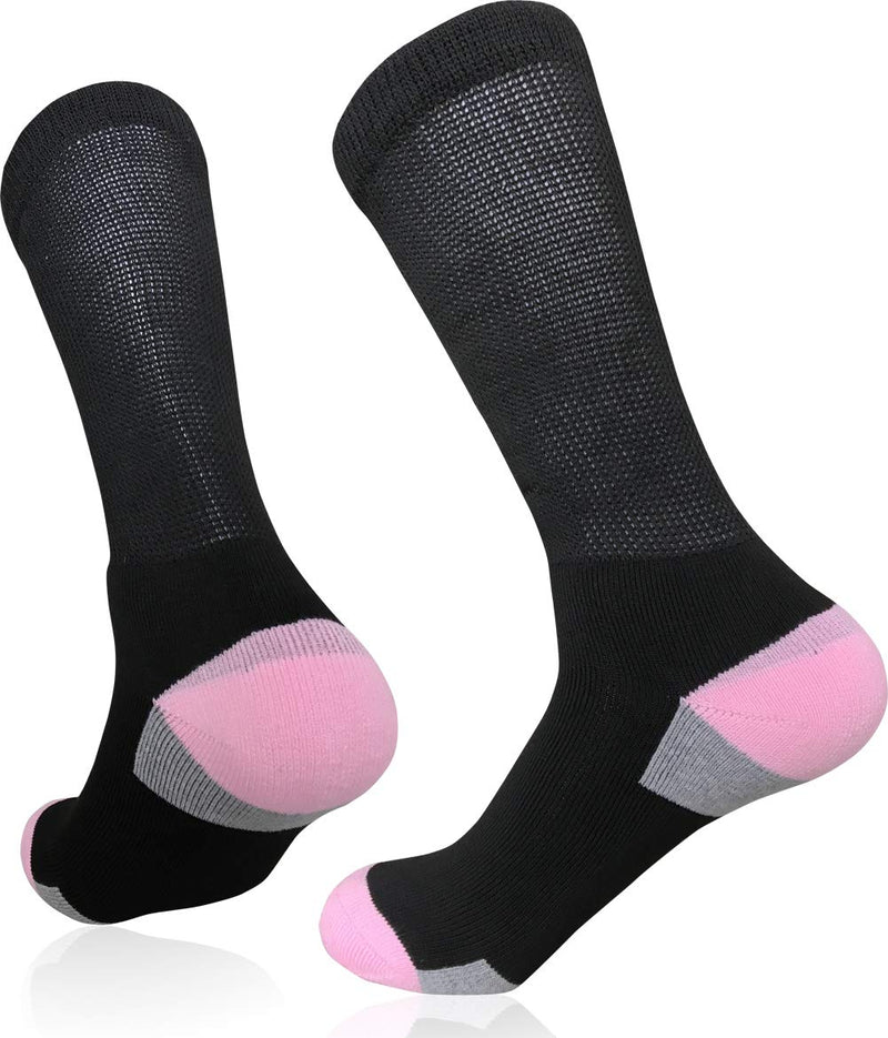 Womens Diabetic Athletic Crew Socks Non Binding Extra Wide bariatric Socks for Large Size Lympaedema Edema Swollen Foot - BeesActive Australia