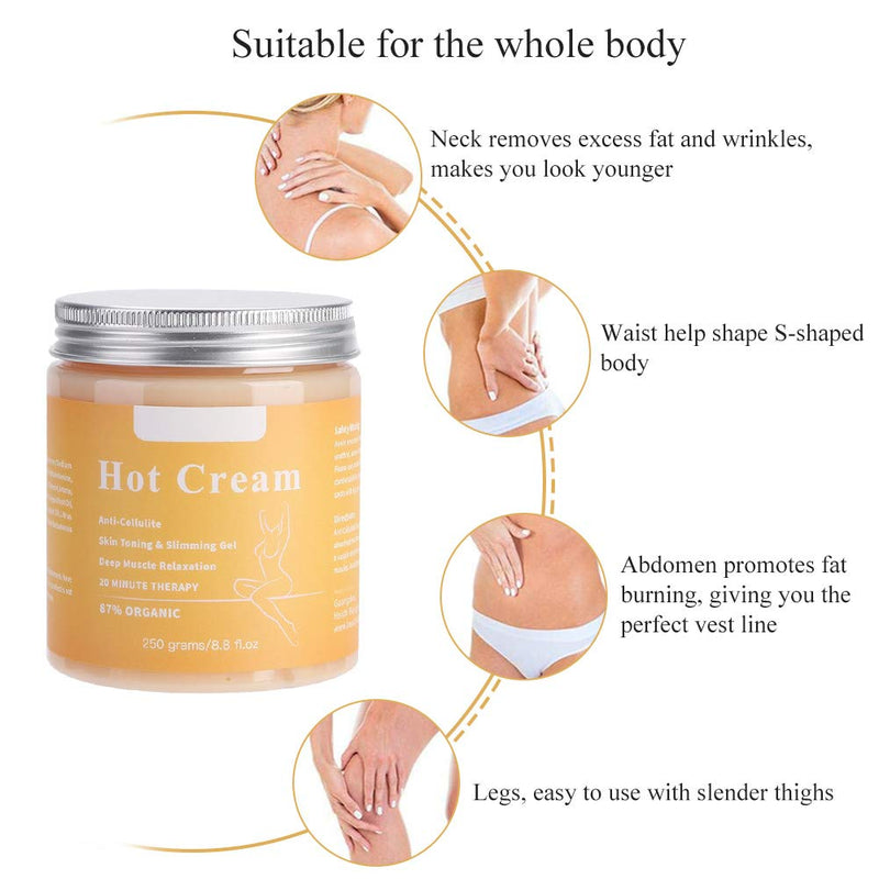 Hurrise Hot Massage Cream, Hot Cream Cellulite Oil, Body Massage Gel Fat Beauty/Beautymisc Cellulite Cream For Thighs, Legs, For Creams Abdomen, Arms And Buttocks - BeesActive Australia