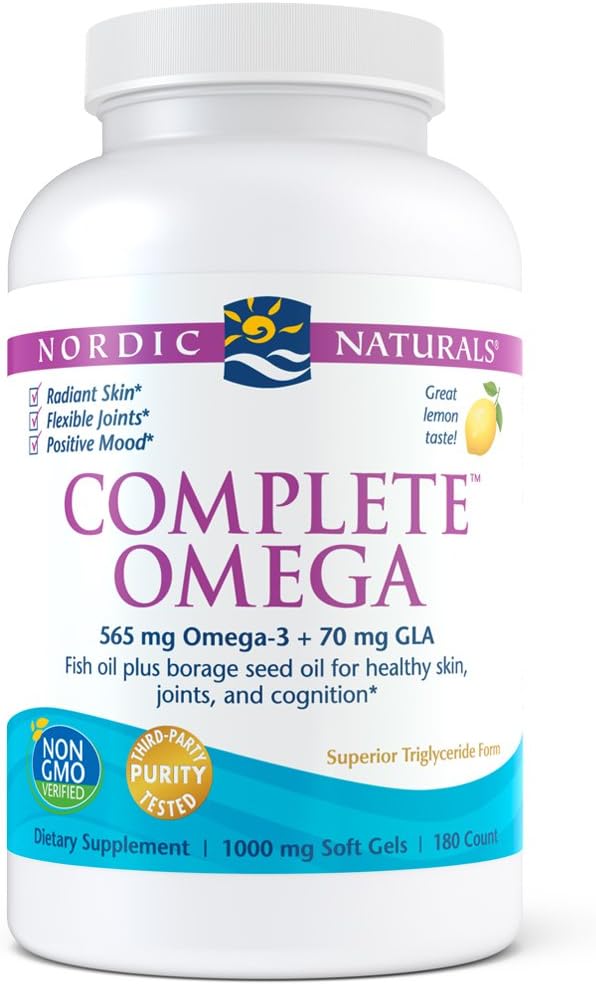 Nordic Naturals Complete Omega Lemon - Soft Gel, 180 Count - BeesActive Australia