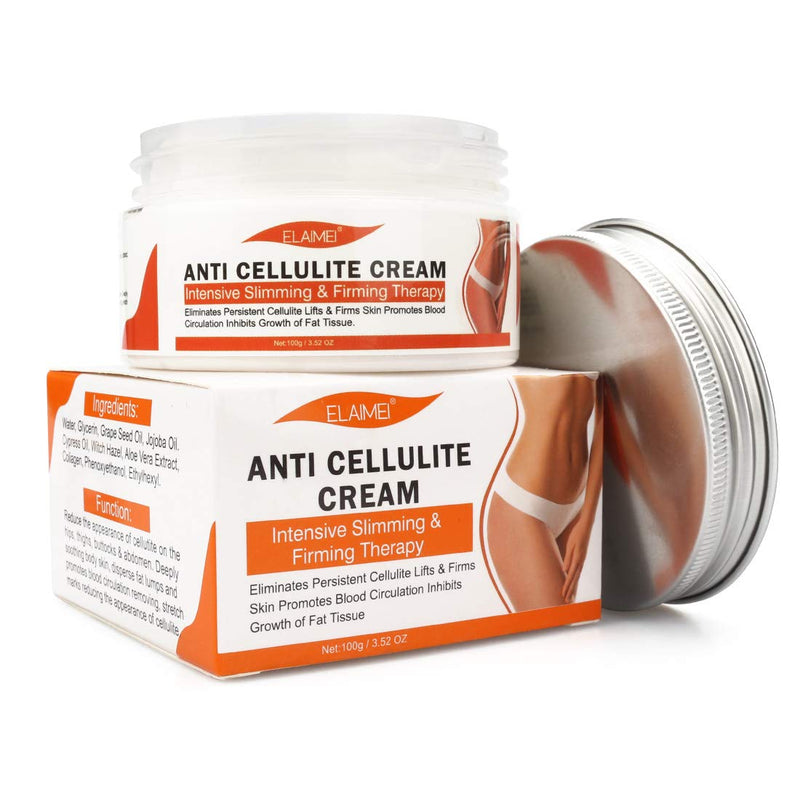 Hot Cream, Cellulite Cream for 100% Complete Cellulite Removal - Slimming Cream with Caffeine Cellulite Treatment - Body Fat Burning Weight Loss Cream for Shaping Waist, Abdomen and Buttocks ELAIMEI - BeesActive Australia