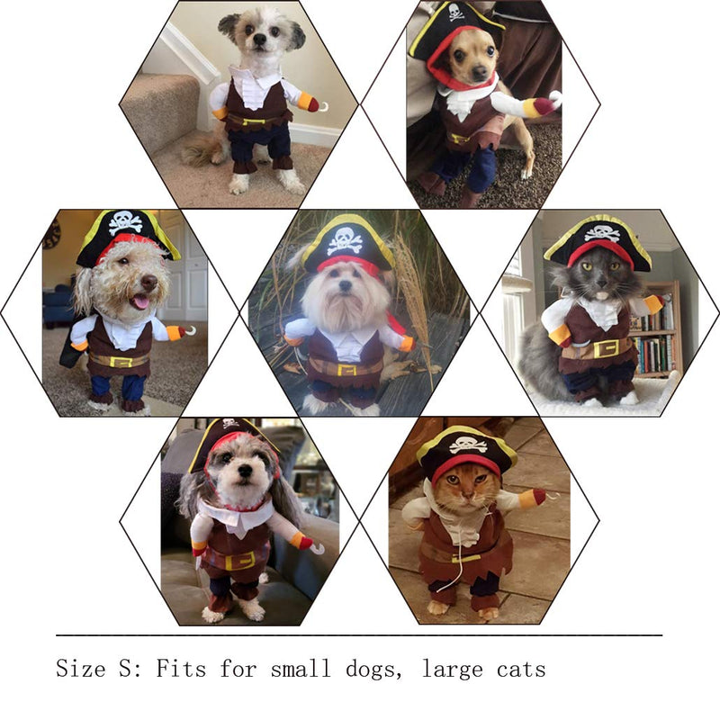 NACOCO Pet Dog Costume Pirates of The Caribbean Style cat Costumes Small (Pack of 1) - BeesActive Australia
