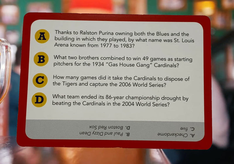 You Gotta Know St. Louis - Sports Trivia Game - BeesActive Australia