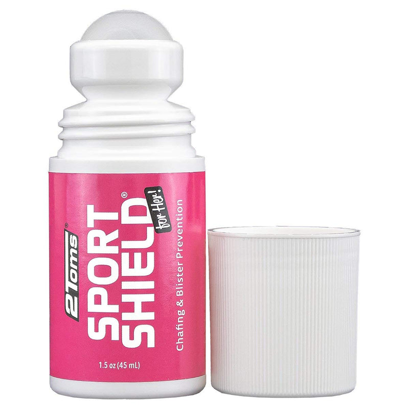 2Toms SportShield for Her Roll-On, 24-Hour Chafing Prevention Designed Exclusively for Women, Waterproof and Sweatproof, 1.5 Ounce Bottle - BeesActive Australia