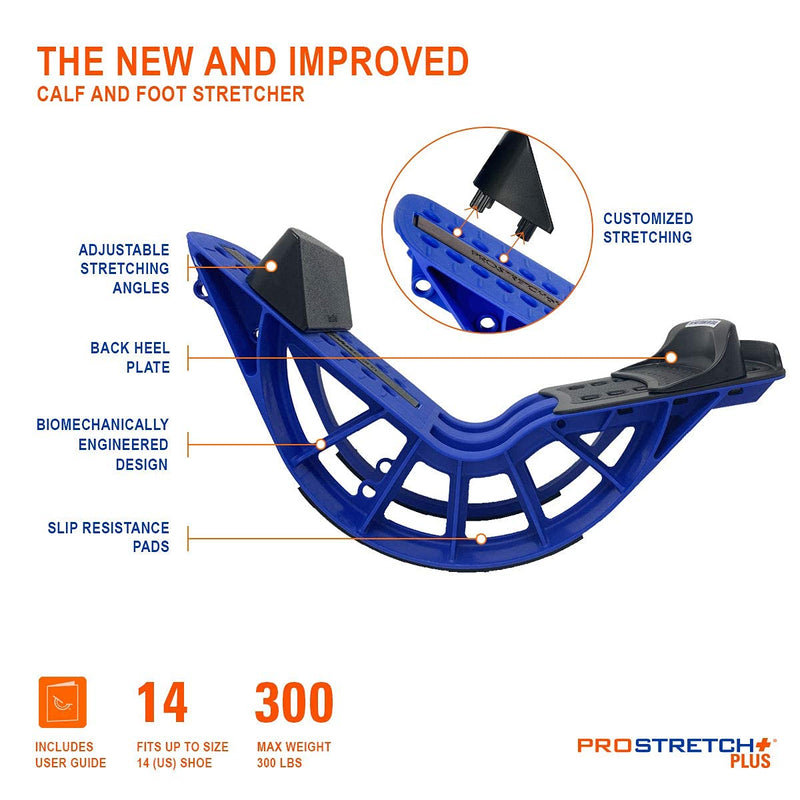 ProStretch Plus Customizable/Adjustable Calf Stretcher and Foot Rocker for Plantar Fasciitis, Achilles Tendonitis and Tight Calves, Made in USA - BeesActive Australia