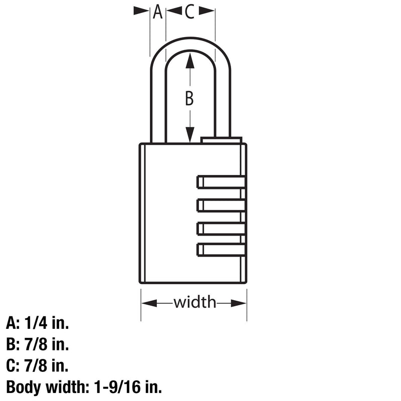 Master Lock 643D Set Your Own Combination Padlock, 1 Pack - BeesActive Australia