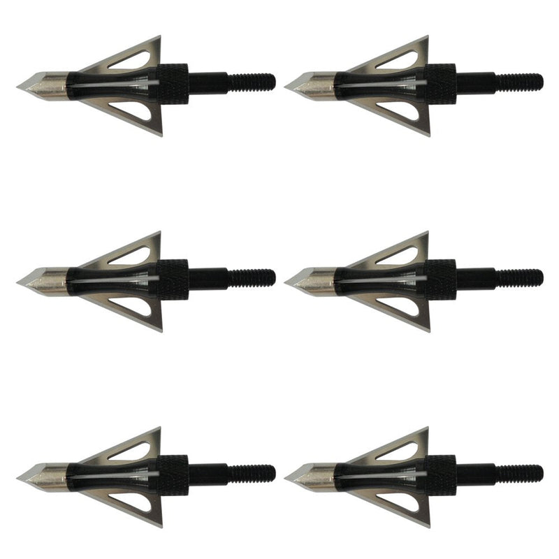 PA Broadheads 3 Fixed Steel Blade 100 Grain Archery Hunting Arrowheads for Compound Bow and Crossbow (Black) - BeesActive Australia