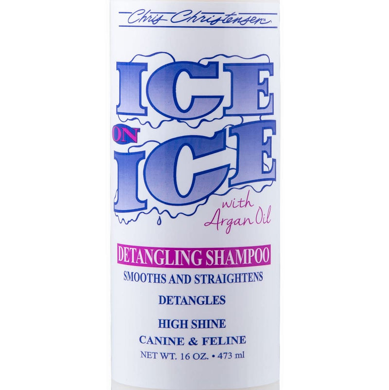 Chris Christensen Ice on Ice Strengthening Dog Shampoo, Groom Like a Professional, Revives Dry, Damaged Coats and Strands, All Coat Types, Made in USA 16oz - BeesActive Australia