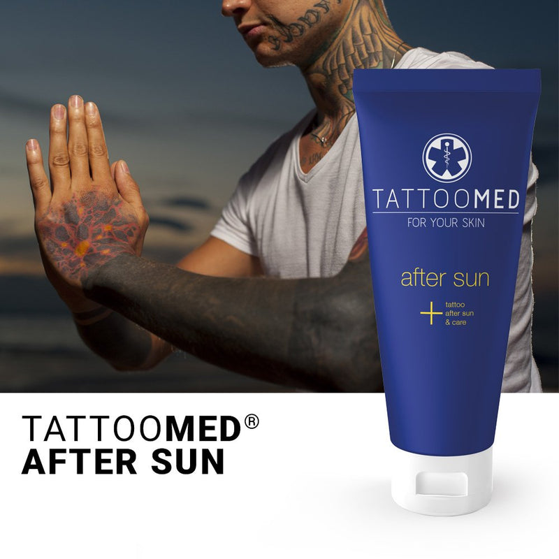 TattooMed After Sun - Cream Lotion For Moisturizing Sensitive and Sun Damaged Tattooed Skin - (1 x 100ml) - BeesActive Australia