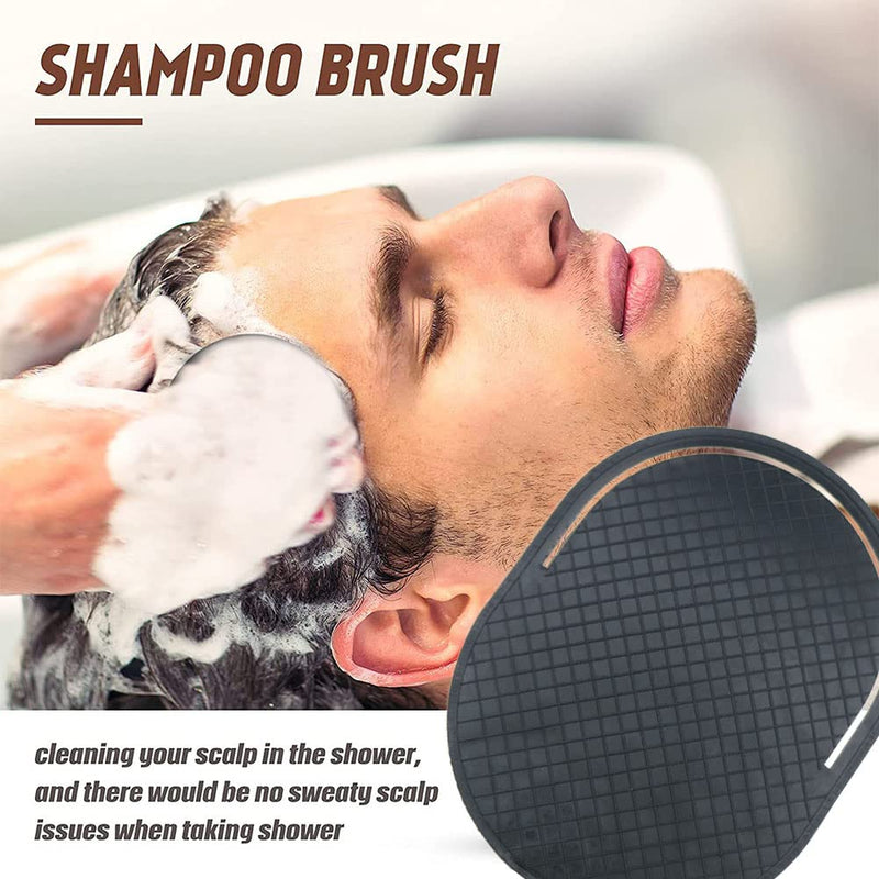 3 PACK Hand Pocket Comb Scalp Massager Portable Soft Pocket Men Black Brush Accessories for Home Travel Office - BeesActive Australia