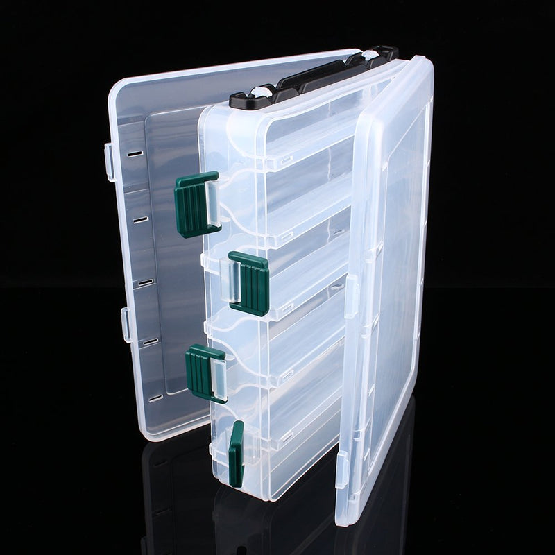 Double Sided Fishing Lures Tackle Hooks Baits Case,12 Compartments Plastic Fishing Case Lure Box Tackle TwoSided Storage Containers Large - BeesActive Australia