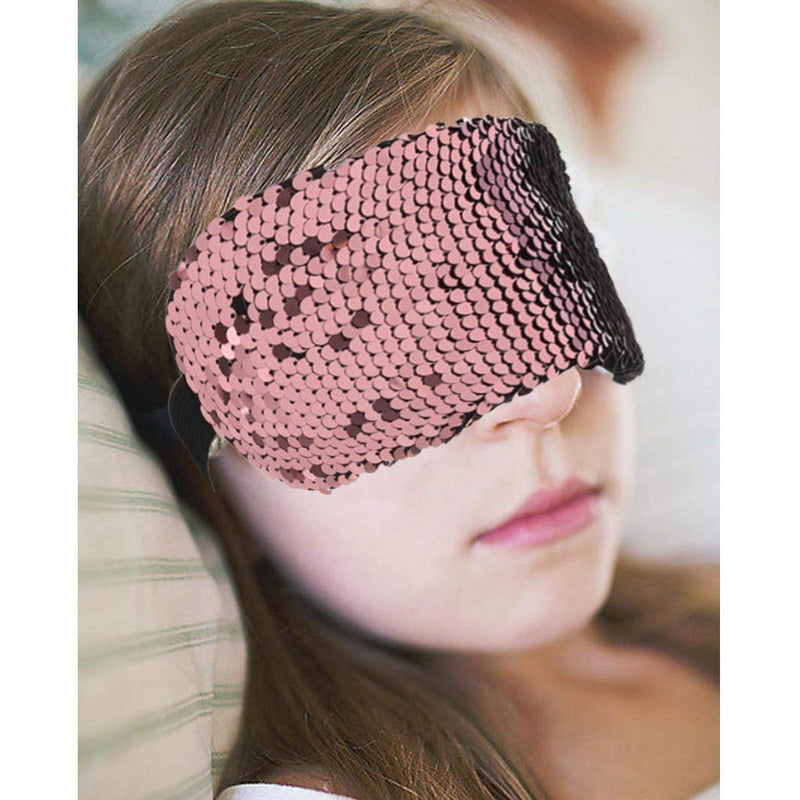Bohend Sequins Sleeping Sleep Mask Reversible Bling Super-Smooth Soft Blindfold Eye Cover Eyeshade for Kids Teens Girls Women - BeesActive Australia