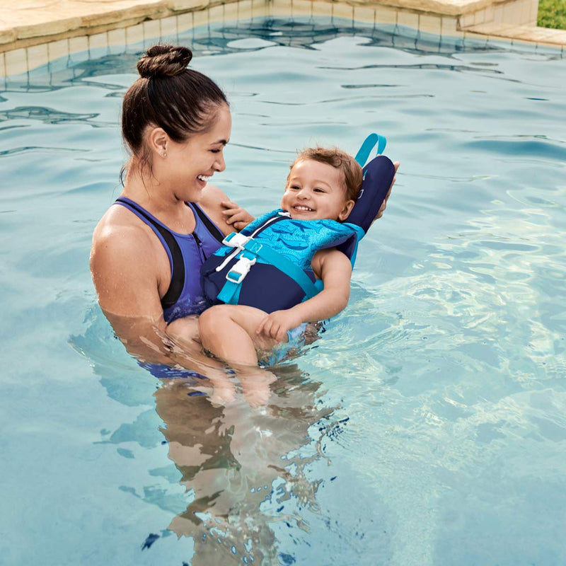 [AUSTRALIA] - Speedo Unisex-Baby Swim Infant Begin to Swim Flotation Life Vest Electric Blue One Size 