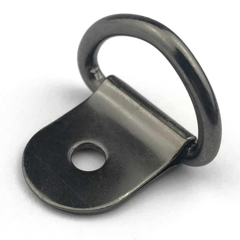 EXCELFU 30 Pack Small Steel D-Ring Tie Downs, D Rings Anchor Lashing Ring for Loads on Case Truck Cargo Trailers RV Boats, Gray - BeesActive Australia