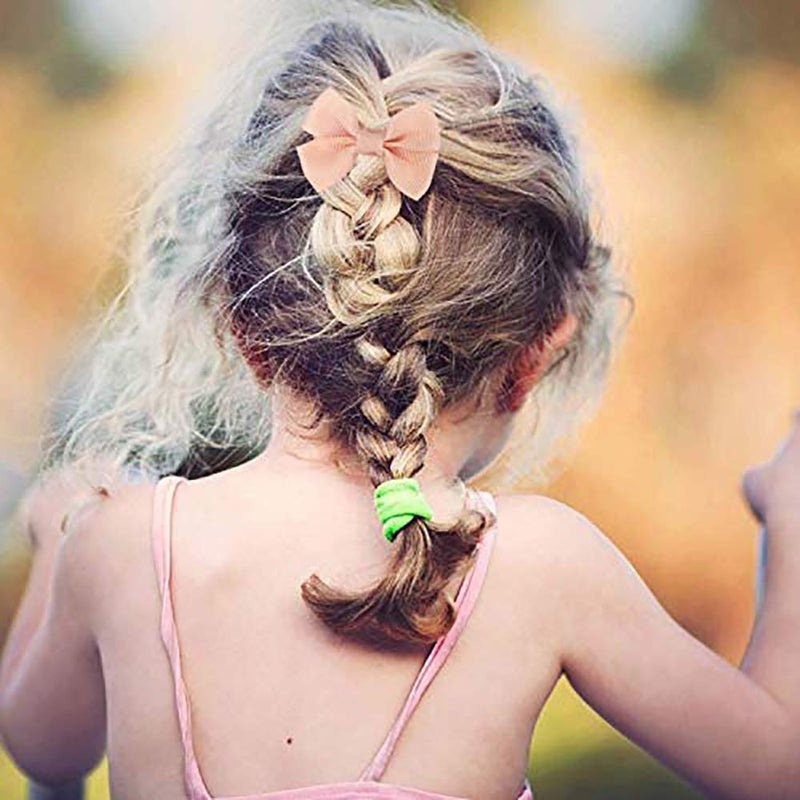 70Pcs Baby Girls Hair Bows Clips Hair Bobbies Set-20 Pcs Bow Hair Pins and 50 Pcs hair bands Hair Accessories for Baby Little Girls Kids Toddlers - BeesActive Australia