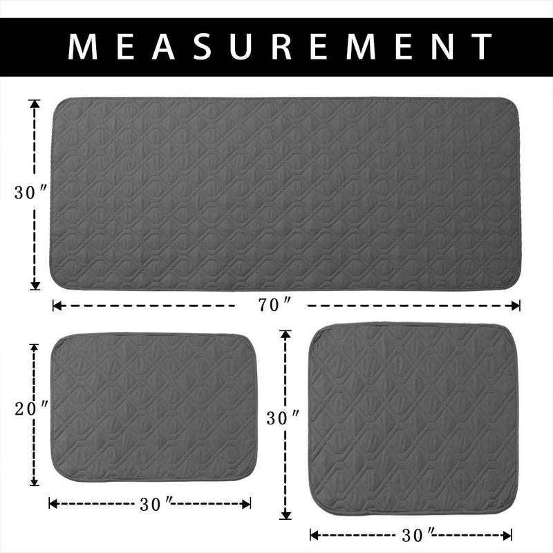 SUNNYTEX Waterproof Dog Bed Cover Dog Mat Pet Pad Pet Blanket for Couch Sofa Bed Mat Anti-Slip Furniture Protrctor 30 x 70 in (Pack of 1) Dark Grey - BeesActive Australia
