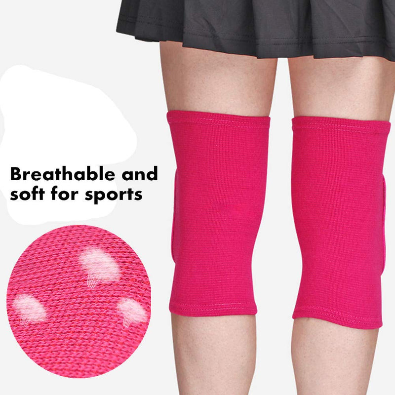 [AUSTRALIA] - Adult Child Premium Blue Outdoor Exercise Dance Gardening Soccer Roller Skating Gym Workout Biking Mountaineering Bodybuilding Hike Camp Jogging Tennis Protective Knee Sleeve Pad Support (Rose, L) 