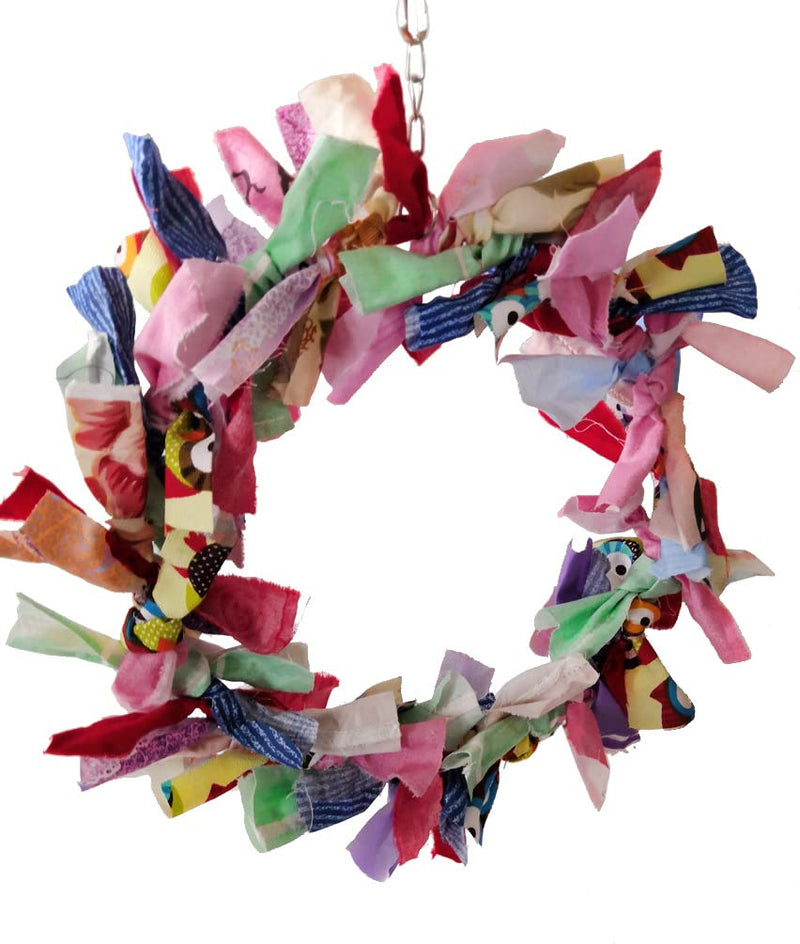 Litewoo Parrot Swing Toy Colorful Cotton Rope Bird Chew Toy for Play and Grooming for Small to Medium Birds Budgie Parakeet Cockatiel Macaw Parakeet Conure Lovebird Swing 2 - BeesActive Australia