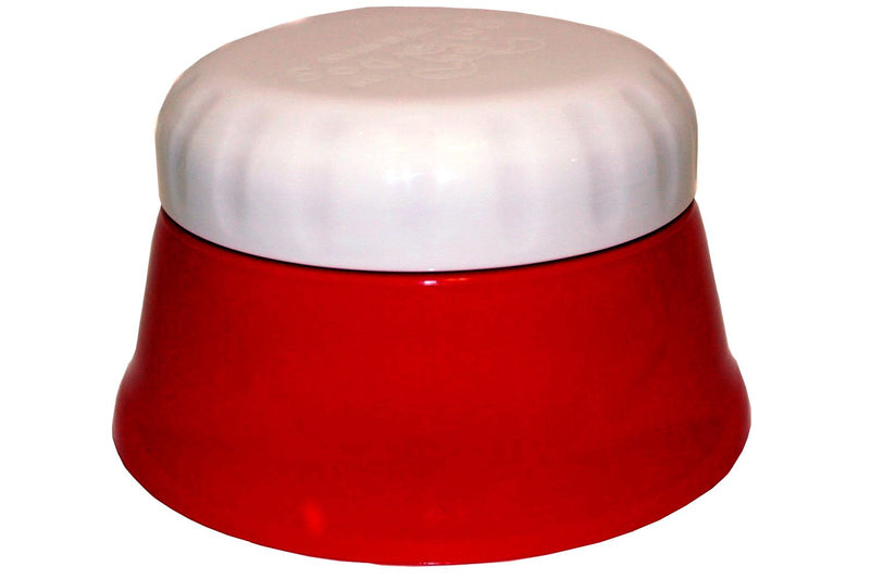 Travel Dog Bowl with a Screw Top Lid - 'Ohana Bowl - Holds 2 Cups of Food Red - BeesActive Australia