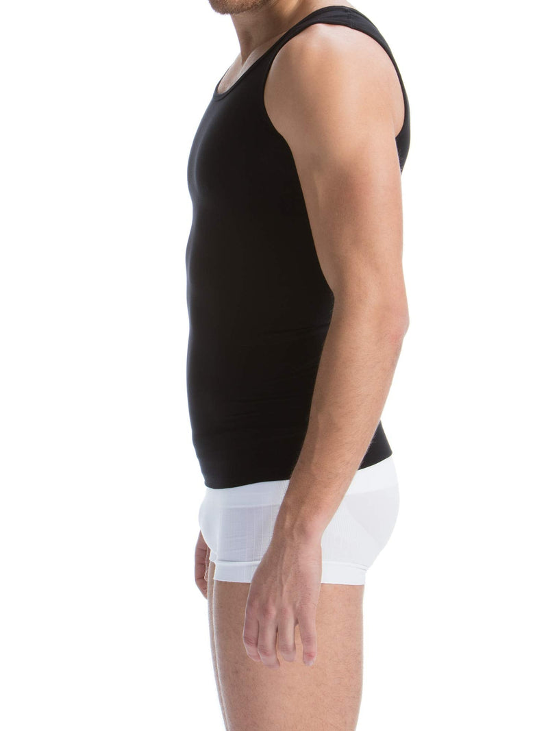 Farmacell 417 Men's Tummy Control Body Shaping Vest, 100% Made in Italy X-Large Black - BeesActive Australia