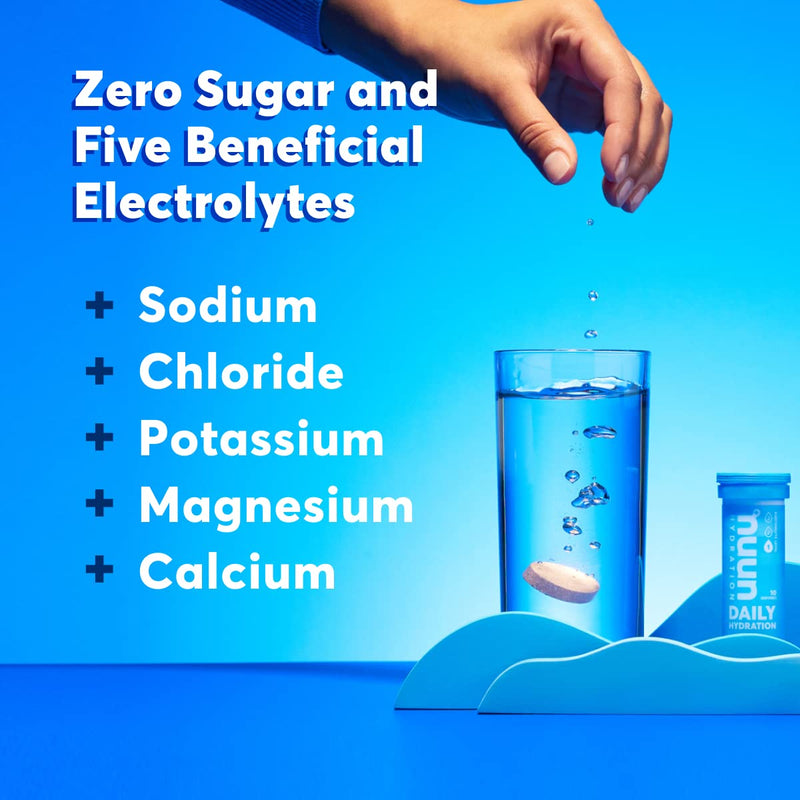Nuun Hydration Daily, Wellness Electrolyte Tablets, Mixed Berry, 4 Pack (40 Servings) Lemonade,Mixed Berry 10 Count (Pack of 4) - BeesActive Australia