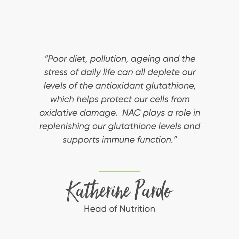 Nutri Advanced - N-Acetyl-L-Cysteine NAC Nutritional Supplement - Supports Glutathione Production - Bioavailable L-Cysteine - 90 Capsules - BeesActive Australia