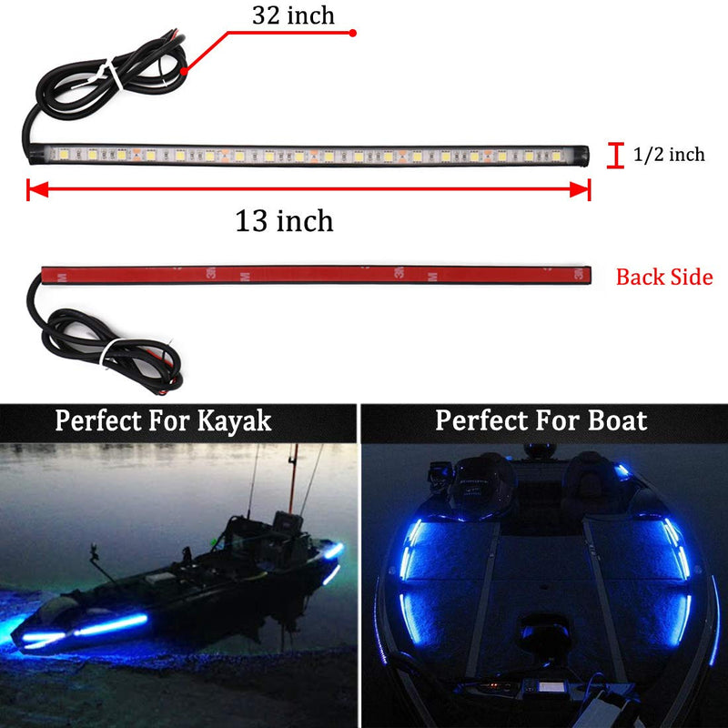 Botepon Navigation Lights For Boats Led, Boat Red and Green Bow Lights, Boat Night Fishing Lights, Deck Lights, IP67 Waterproof for Pontoon Boat Bas Boat Dinghy Kayak Jon Boat Yacht - BeesActive Australia
