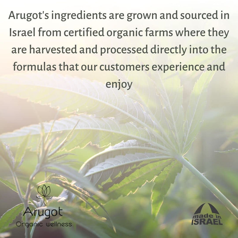 Arugot Organic (USDA Certified) Shampoo, Made in Israel | Moisturizes and Strengthens Damaged Hair, Nourishes Scalp for Growth - Anti Thinning & Volumizing for Men & Women - 16.9 fl oz. - BeesActive Australia