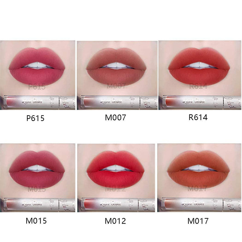 Edanta Matte Lipstick Waterproof Liquid Lipsticks Long Lasting Lipgloss Velvety Cream Lip Gloss Smooth Lips Beauty Makeup for Women and Girls Pack of 1 (Red R614#) Red R614# - BeesActive Australia