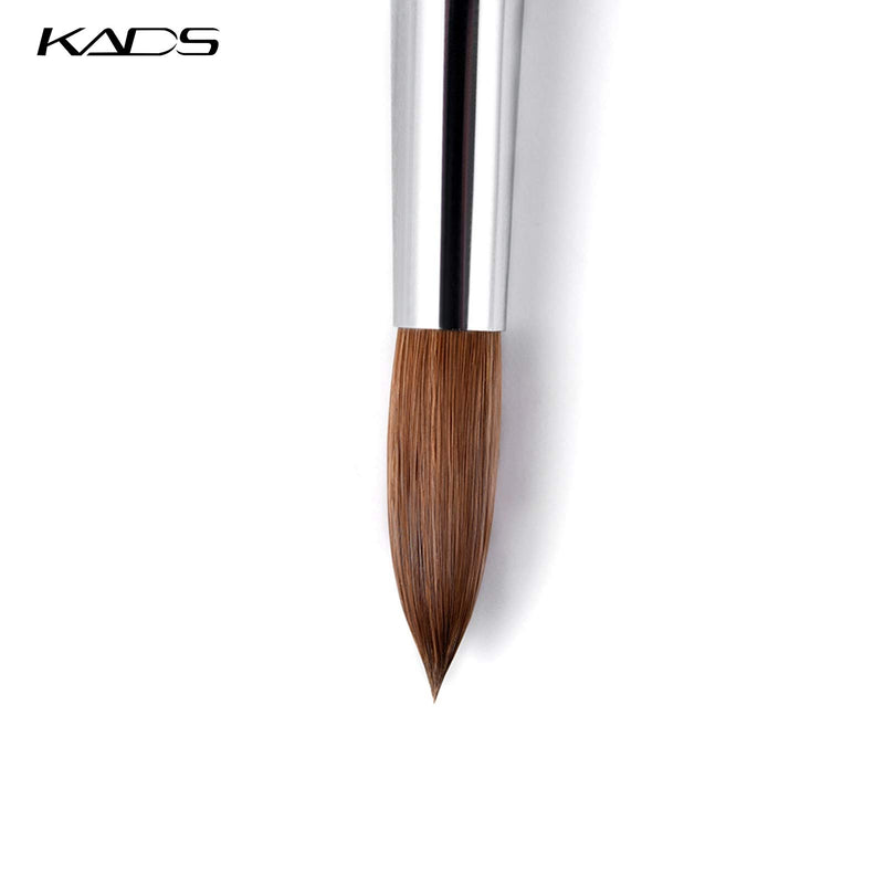 KADS Kolinsky Sable Pen Red Wood Acrylic Brush for Nail Art Nail Art Manicure Tool Acrylic Nail Brushes-12# size12 - BeesActive Australia