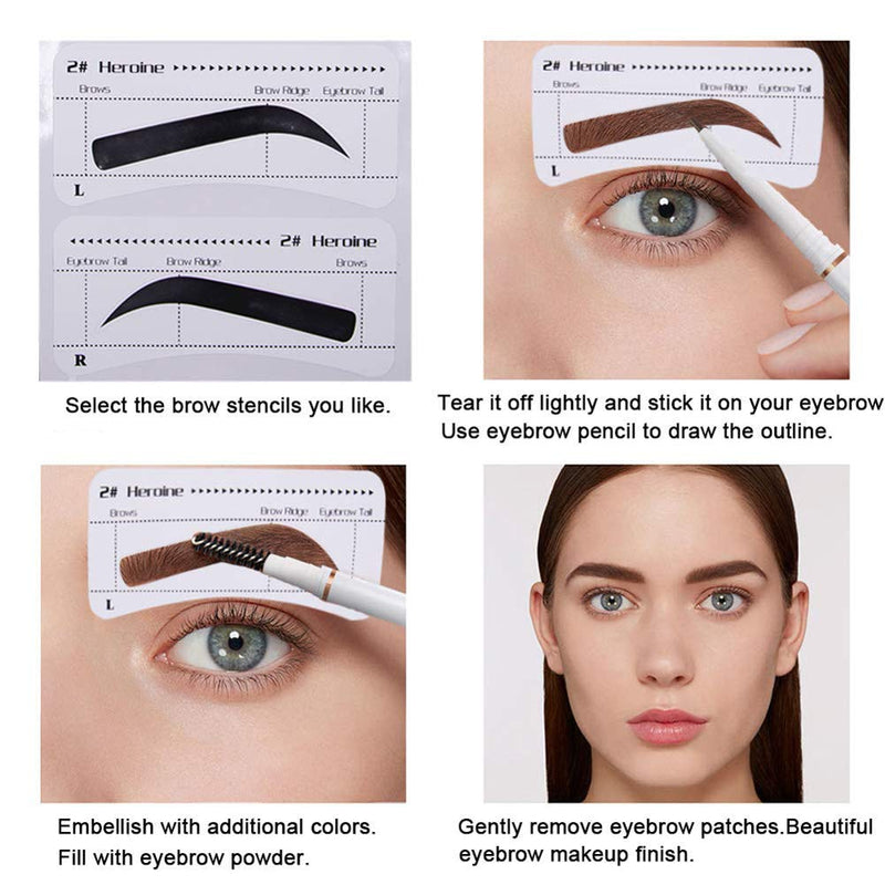 Eyebrow stencil,Makeup templates,Eyebrow sticker drawing perfect eyebrow within 3 minutes. - BeesActive Australia