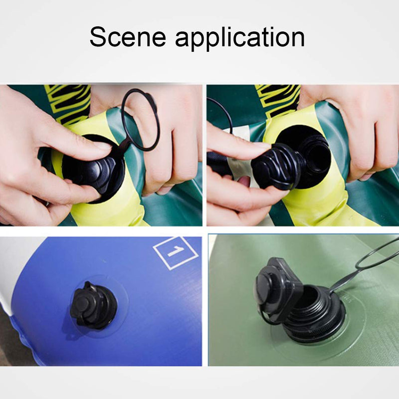 2Pcs Spitfire Tube Valve Replacement, Kayak Intex Inflatable Boat Replacement 0ne-Way Inflation Boat Spiral Air Plugs for Inflatable Raft Boat Kayak - BeesActive Australia
