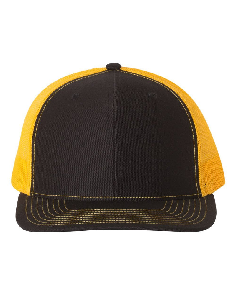 RICHARDSON 112 Trucker OSFA Baseball HAT Ball Cap One Size Black/ Gold - BeesActive Australia