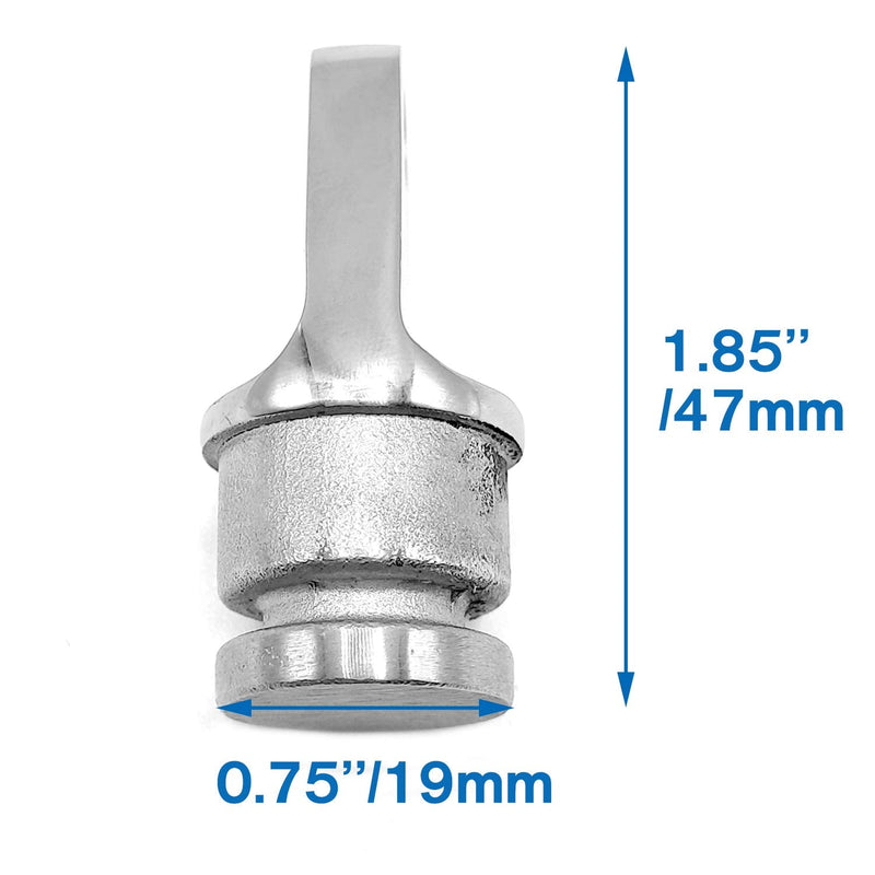 Amadget 2PCS Stainless Steel Boat Bimini Top Fitting Round Inside Eye End Hardware for O.D. 7/8”Tube - BeesActive Australia