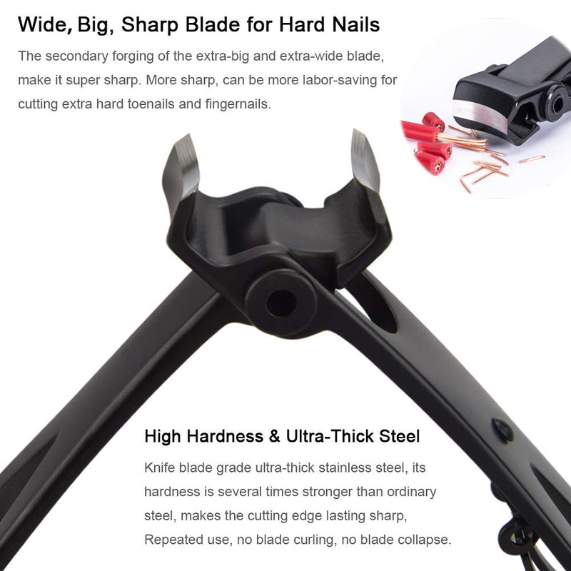 Horsebang Nail Clippers for Thick Nails and Tough Nails, Oversized Heavy Duty Wide Jaw Ultra Sharp Blade Fingernail Toenail Clippers for Thick Nails and Ingrown Toenails, for Men,Seniors and Adults. - BeesActive Australia