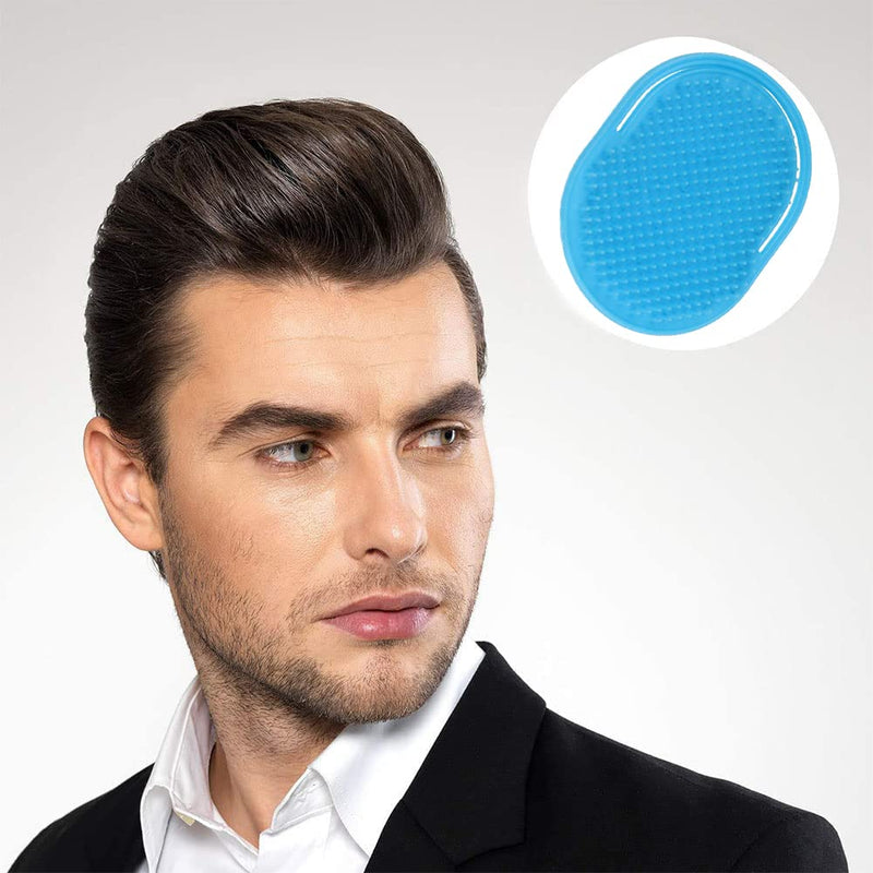 6 Pack Hand Pocket Comb Scalp Massager Portable Soft Pocket Men Black Brush Accessories for Home Travel Office(Blue) - BeesActive Australia
