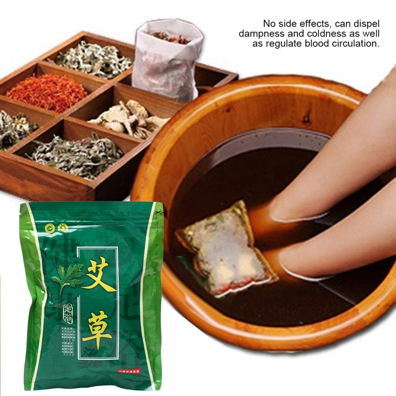 Foot Reflexology Chinese medicine foot bath powder kits, Natural Plants Foot Bath Powder 6g x 30(Wormwood) Wormwood - BeesActive Australia