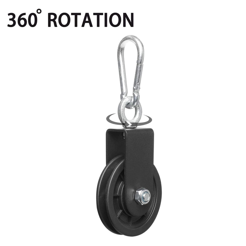 Vishusju 90mm Pulley Wheel for Cable Machines Silent Bearing Home Gym Equipment Pull Down Attachment Weight Lifting Pulley Traction - BeesActive Australia