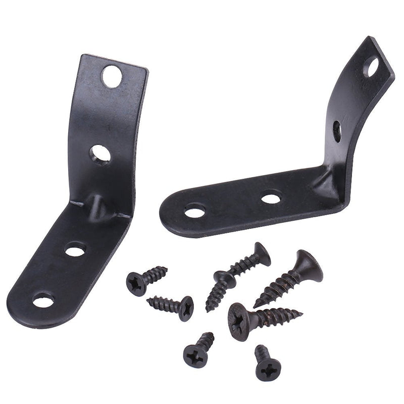 Black Glove Box Hinge Repair Kit - repairing glove boxes Simple installation for Au-di A4 S4 RS4 B6 8E 2002-2008 - BeesActive Australia