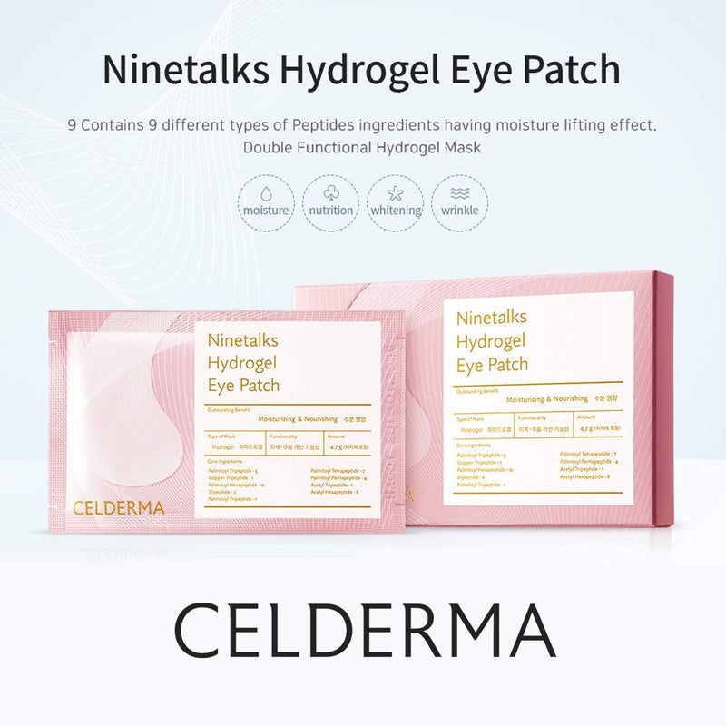 CELDERMA Season9 Ninetalks Hydrogel Eye Patch [4 pairs] Anti-aging, Firming, Cooling Undereye Mask - BeesActive Australia