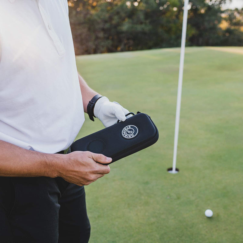 Stripebird - Golf Performance Gloves Holder Case - Protect and Keep Golf Gloves Dry - Moisture Free Storage Design - Includes Golf Bag Clip for Golfers Major Red - BeesActive Australia