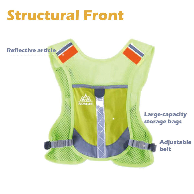 [AUSTRALIA] - TRIWONDER Reflective Running Vest Hydration Race Vest Hydration Pack Backpack Rose Red - Only Vest 