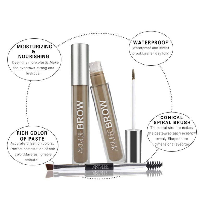ARTIFUN Eyebrow Gel Waterproof Long Lasting 24 Hour Brow Setter with Brush for Semi-permanent Eyebrow Makeup,Auburn Auburn - BeesActive Australia